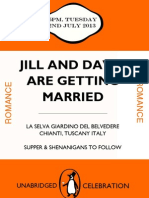 Jill and David Wedding Invite