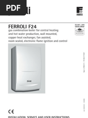 Ferroli F24 TECHNICAL AND SERVICE MANUAL | PDF