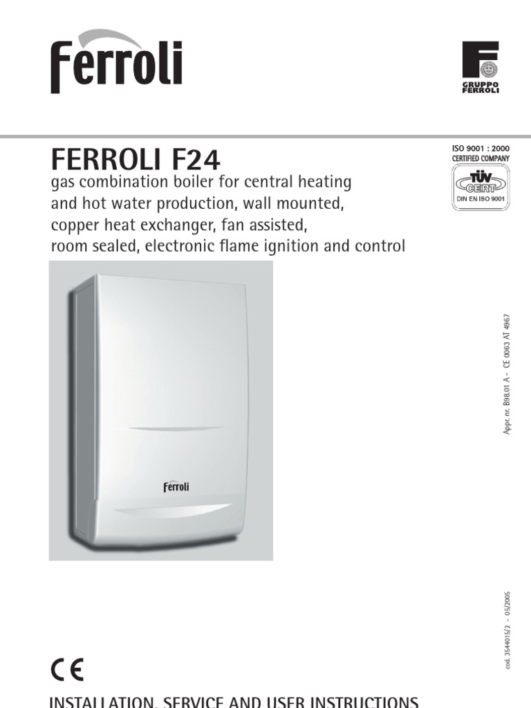 Ferroli F24 TECHNICAL AND SERVICE MANUAL | PDF