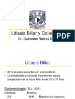 Litiasis Biliar y Colecistitis