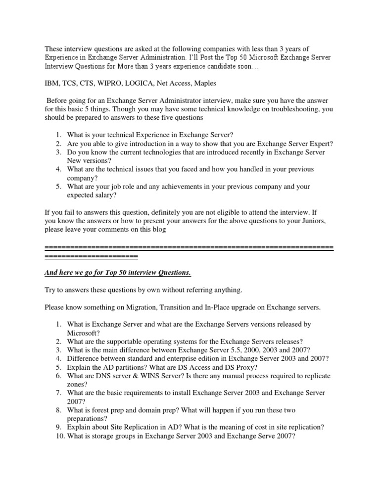 And Here We Go For Top 50 Interview Questions | PDF