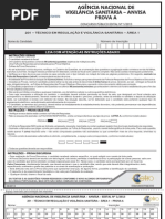 201 – TÉCNICO EM REGULAÇÃO E VIGILÂNCIA SANITÁRIA PROVA A