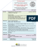 public health conference programme- v 28 march 20135