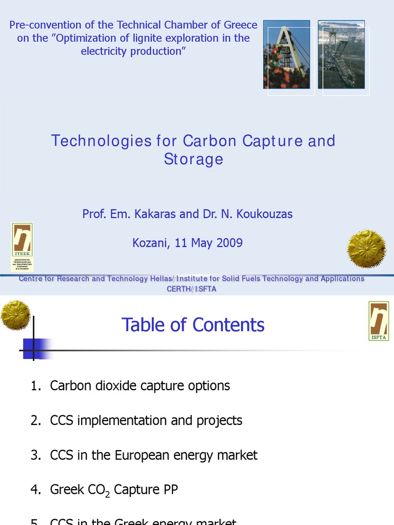 Carbon Capture and Storage Technologies | PDF | Carbon Capture And ...