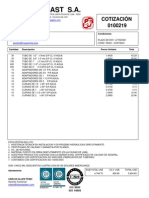 Tuboplast S.A. cotización tuberías