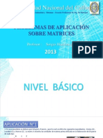 Problemas de Aplicación Con Matrices