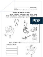 A Fada Alfabeta - Letra V