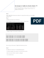 Creating ASM Disk Group in 11gR2 on Oracle Solaris 10