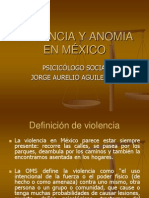 VIOLENCIA Y ANOMIA EN MÉXICO
