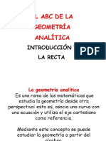 Introducion Geometria Analitica y La Recta