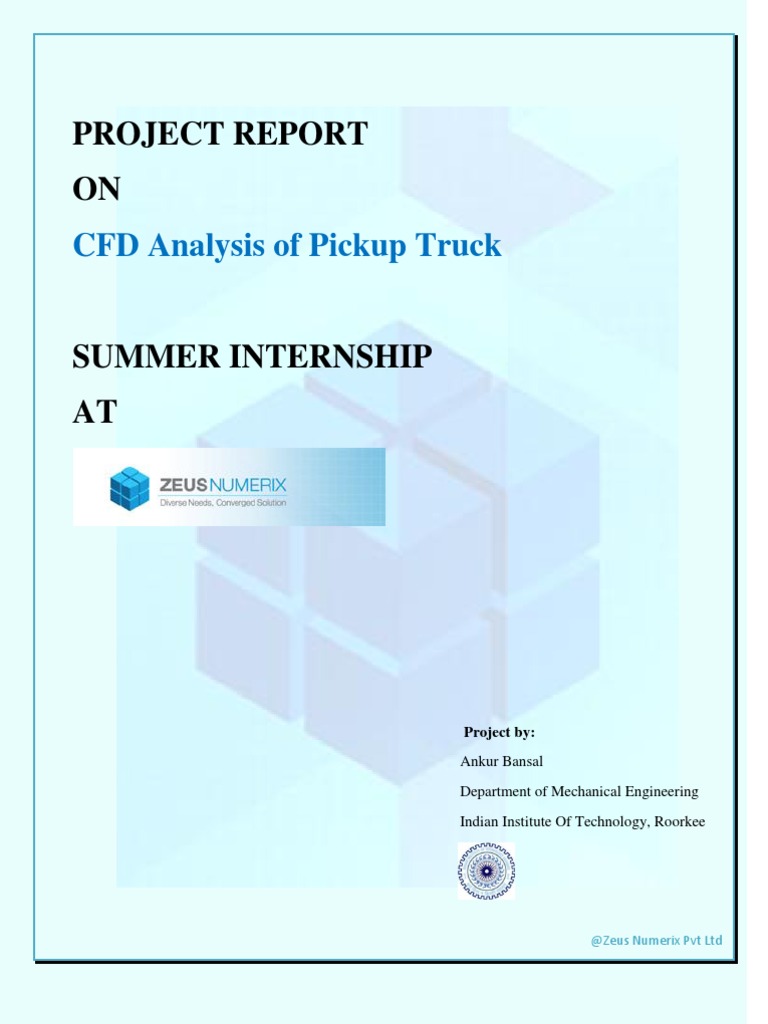 CFD Pickup Truck by Ankur - Iitr PDF | PDF | Computational Fluid ...
