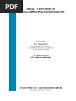 Kerala: A Case Study of Classical Democratic Decentralisation