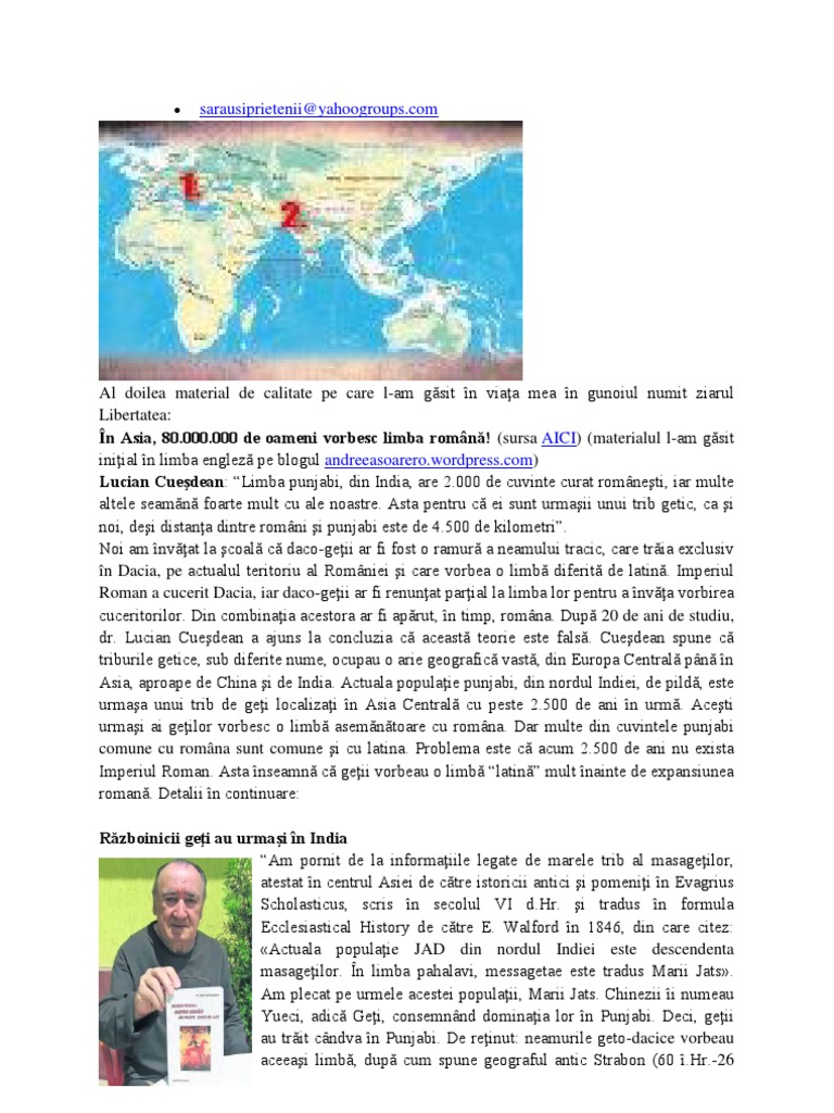 Despre Daci 2013 | PDF