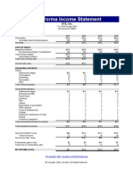 Pro-Forma Income Statement