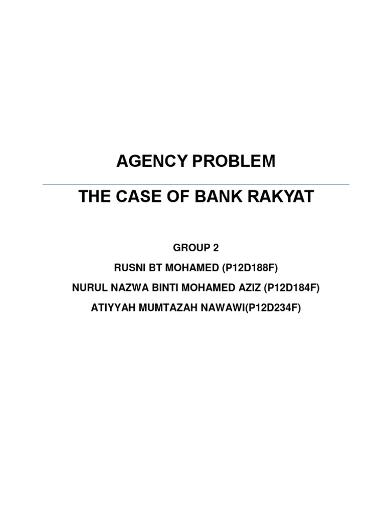 Bank Rakyat Final | PDF | Internal Audit | Internal Control