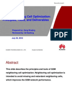 GSM Neighboring Cell Optimization Principles, Tools, And Deliverables