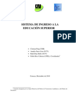 Sistema de Ingreso A La Educación Superior NVA-NS 2010