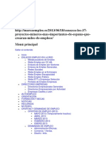 1000+ empleos en 37 proyectos mineros España