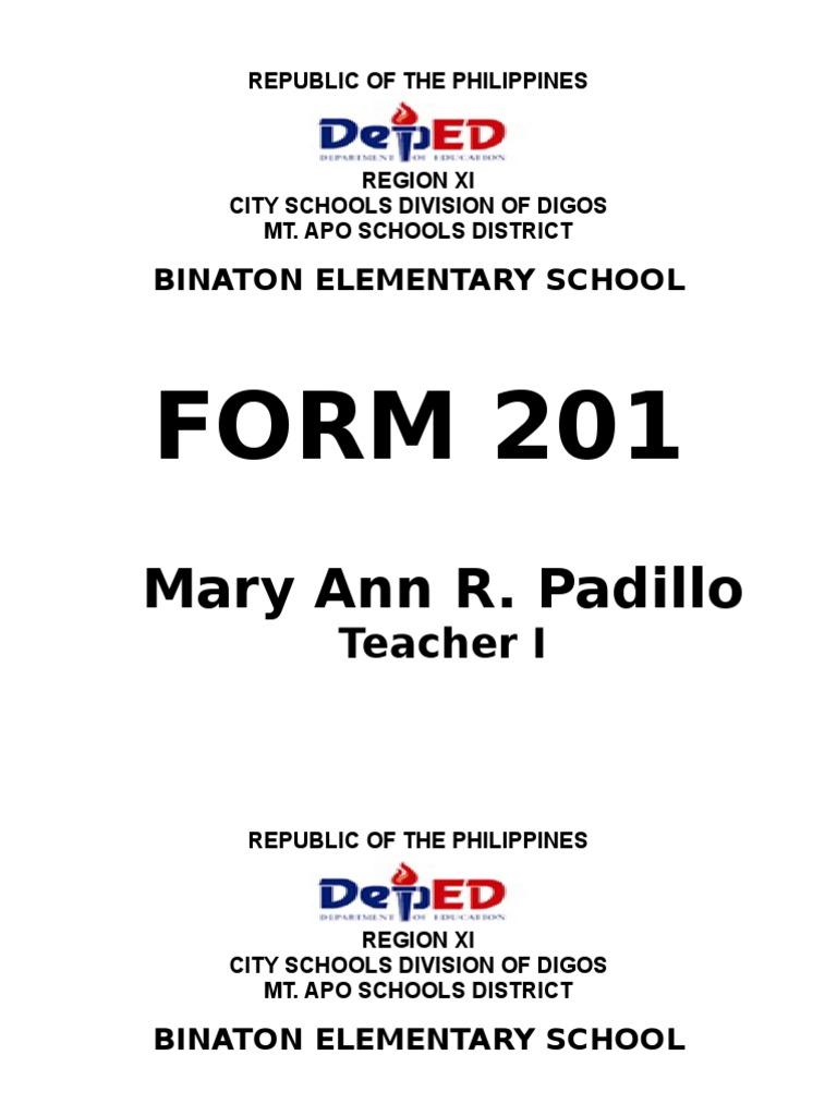 Form 201 Files | PDF