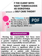 Care of The Client With Pulmonary Tuberculosis Utilizing Orem's Theory