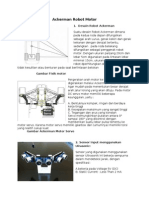 Desain Ackerman Robot Motor Ultrasoic