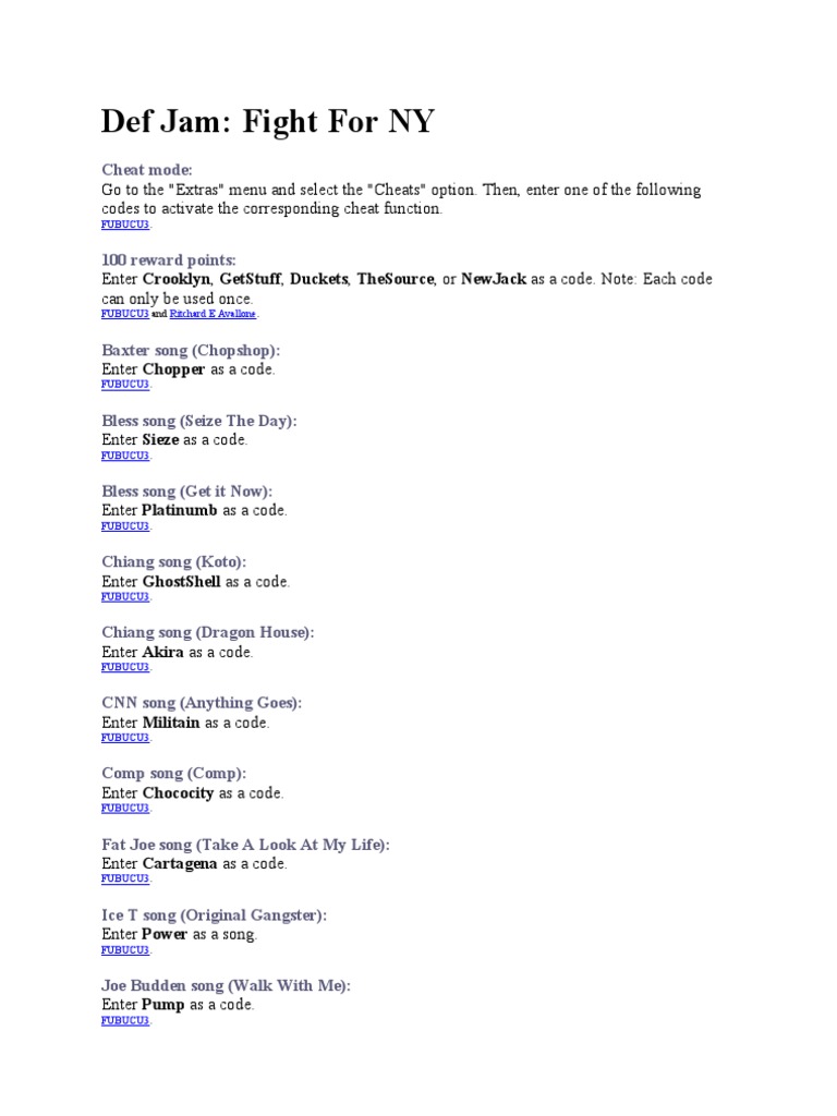 Def Jam PDF Sports Leisure