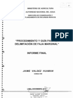 Procedimiento y Guia para la Delimitación de Faja Marginal