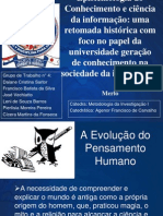 Epistemologia do Conhecimento e Ciência da Informação