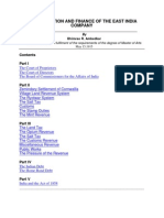 Administration and Finance of the East India Company1