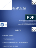 Six Sigma at Ge
