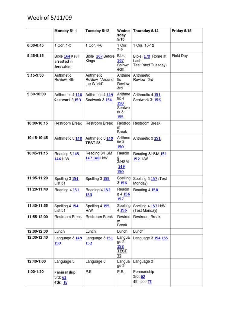 Week of 5-11-09 | PDF