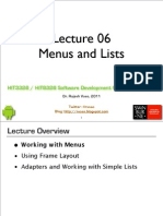 L06 Menus Frames Lists 1pp