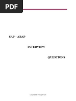 SAP ABAP Interview Question423351358753475