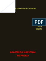 Asamblea Nacional Equipos Docentes de Colombia Galeria Memoria