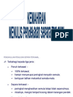 Kemahiran Menulis Pendekatan Separa Terkawal