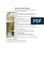 Espresso Frappé Recipes