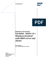 (Handover Document) UA HANA - HANA 1.0 + Windows Frontend With SBOP Server and Clients Ver4