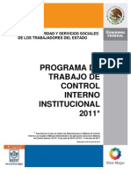 Programa Trabajo Control Interno 2011