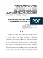 Derecho Agrario en México Tres Perspectivas de Futuro