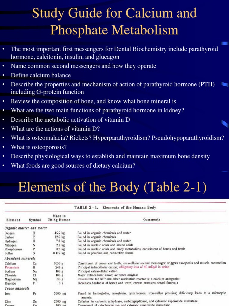 Calcium and Phosphate Metabolism Guide | PDF | Osteoporosis | Bone