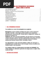 Cães e Gatos_Primeiros Socorros para