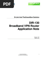 D-Link Broadband VPN Router DIR 130 & GreenBow IPSec VPN Client Software Configuration