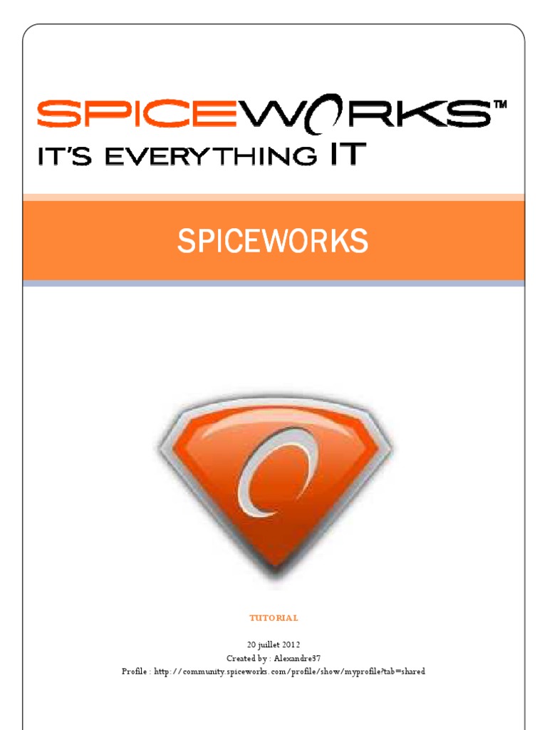 Spiceworks Tutoriel En Active Directory Computer Networking - 