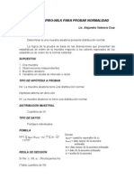 Prueba de Shapiro-Wilk para Probar Normalidad