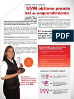 Egresada de UVM obtiene premio internacional de emprendimiento 2013