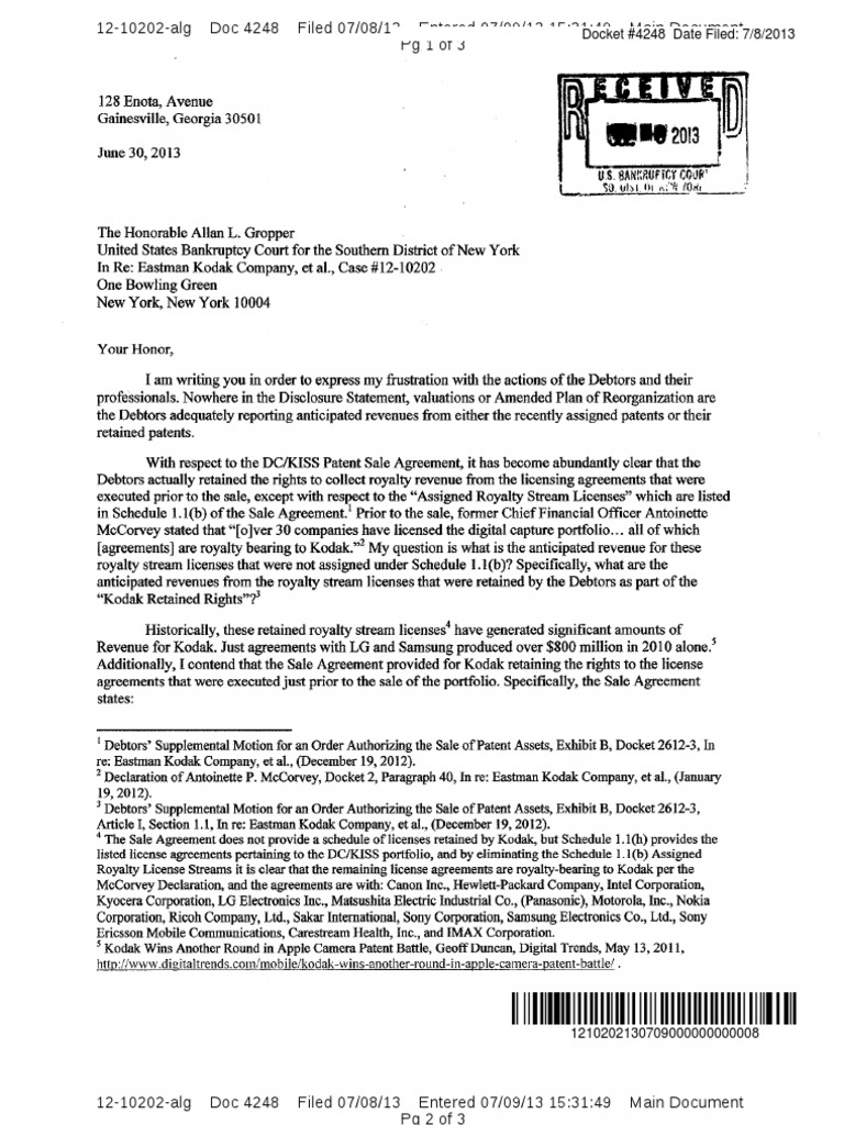 Docket 4248 Filing Summary 12-10202-alg | PDF | Science & Mathematics ...