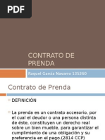 Contrato de Prenda Derecho Civil