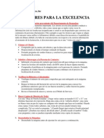 Pasos de Los Estandares para La Excelencia - Spa PDF
