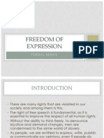 Freedom of Expression: Formal Debate