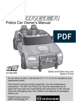 KT1081 Dodge Charger Police Car Owners Manual